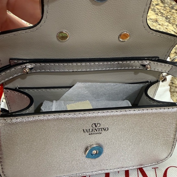 Valentino Metallic Silver Mini Bag - Picture 8 of 13